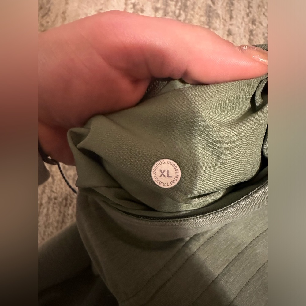 Lululemon Men’s Gridliner Fleece Joggers Green Twill - Picture 6 of 10